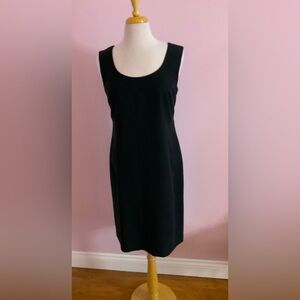 HOLT RENFREW Vintage Elegant Black Sleeveless Dress